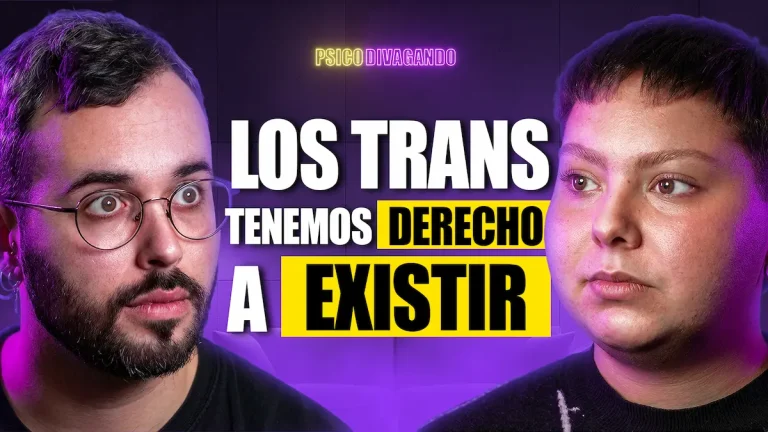 Portada del episodio 29 de Psicodivagando, El Podcast, sobre transexualidad con Alem.